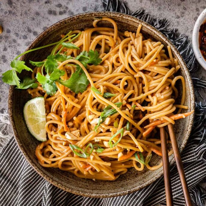 Spicy Peanut Noodles Recipe Dinner Then Dessert 5516