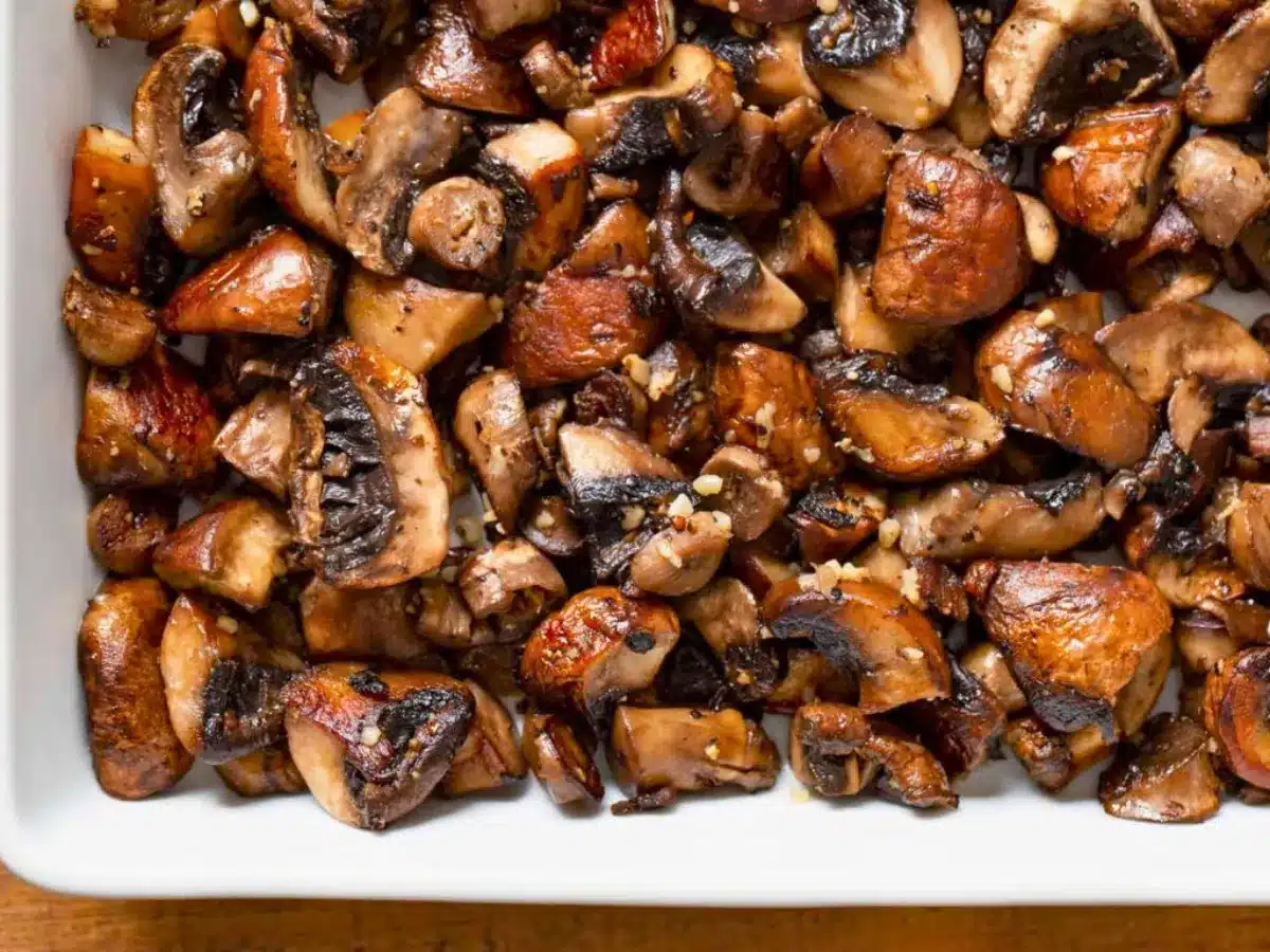 Cooked mushrooms