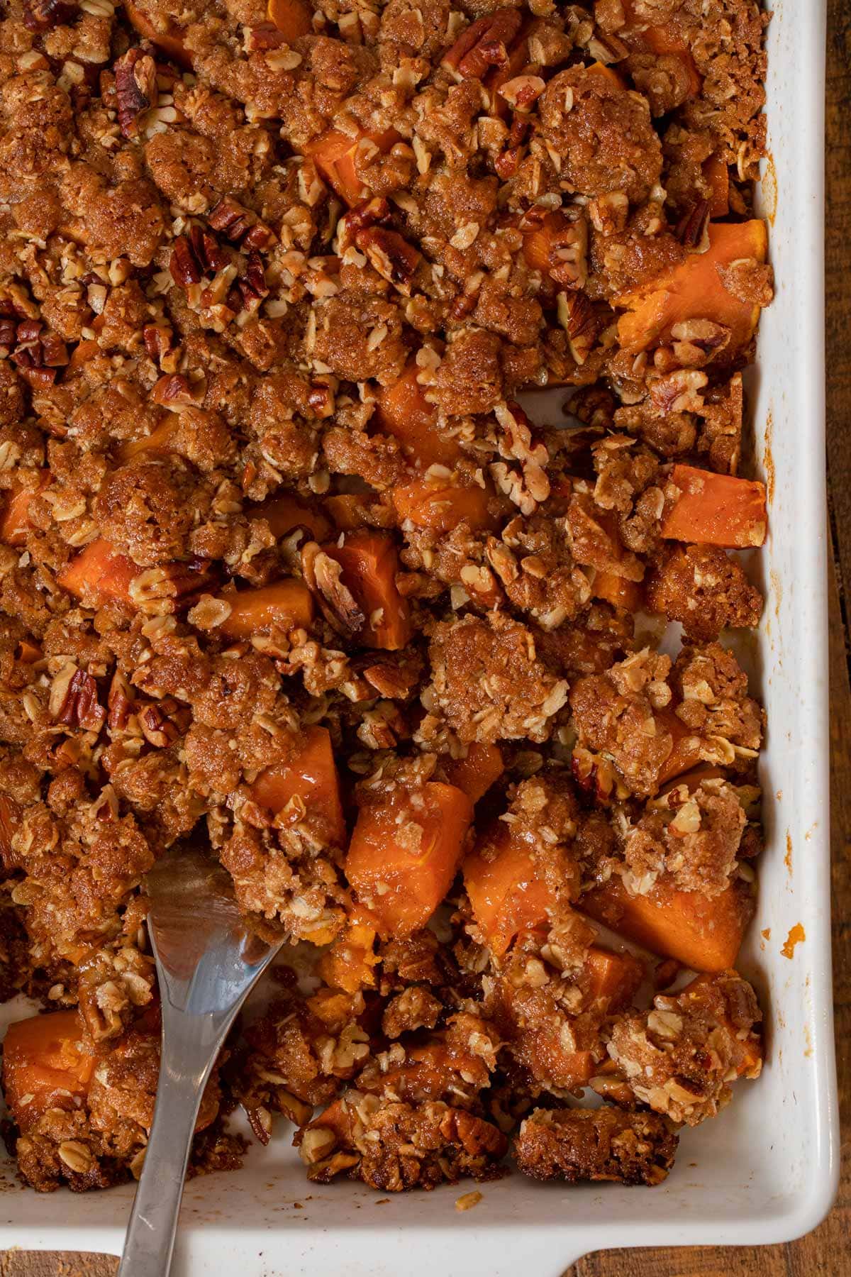 Sweet Potato Crisp in baking dish