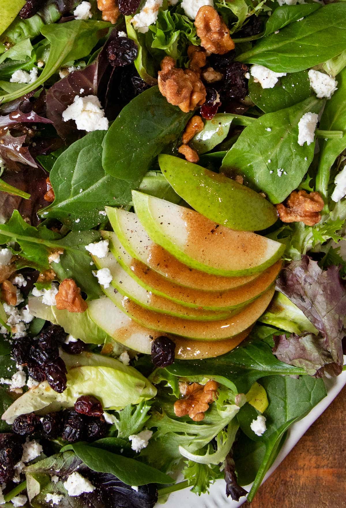 close-up of Winter Pear Salad