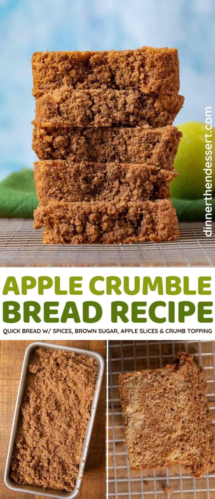 Apple Crumble Bread collage