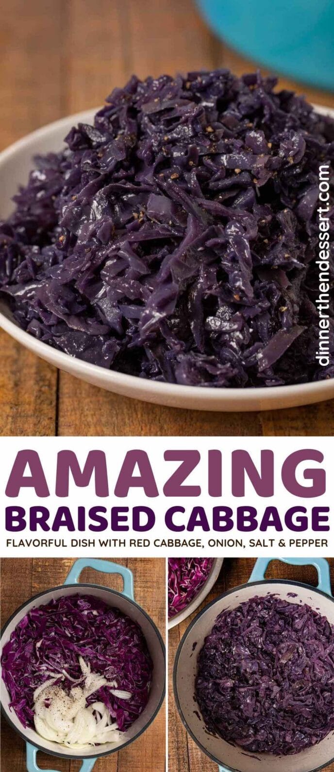 Braised Cabbage collage