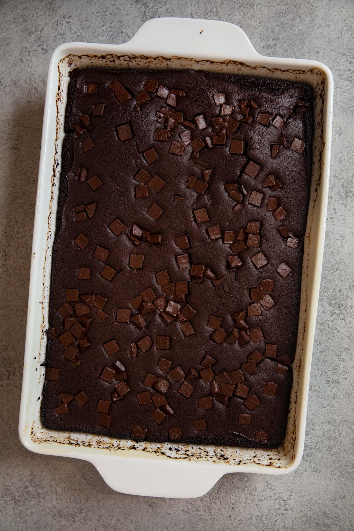 Guinness Brownies in baking dish
