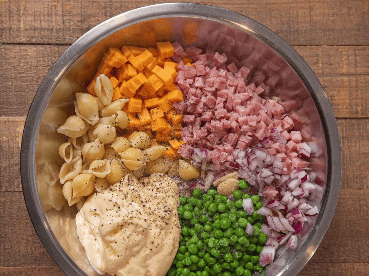 Ingredients in a bowl ready to be mixed