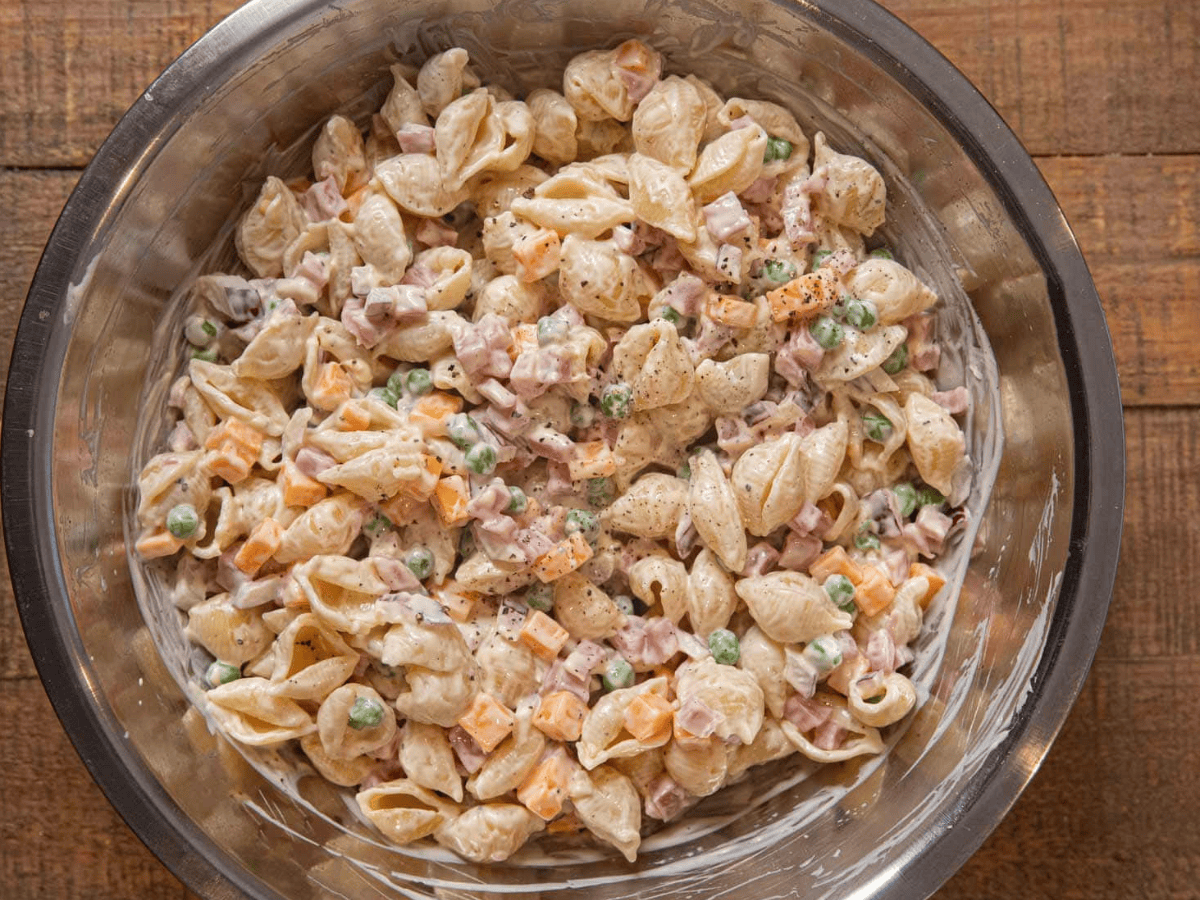 Mixed ingredients in bowl