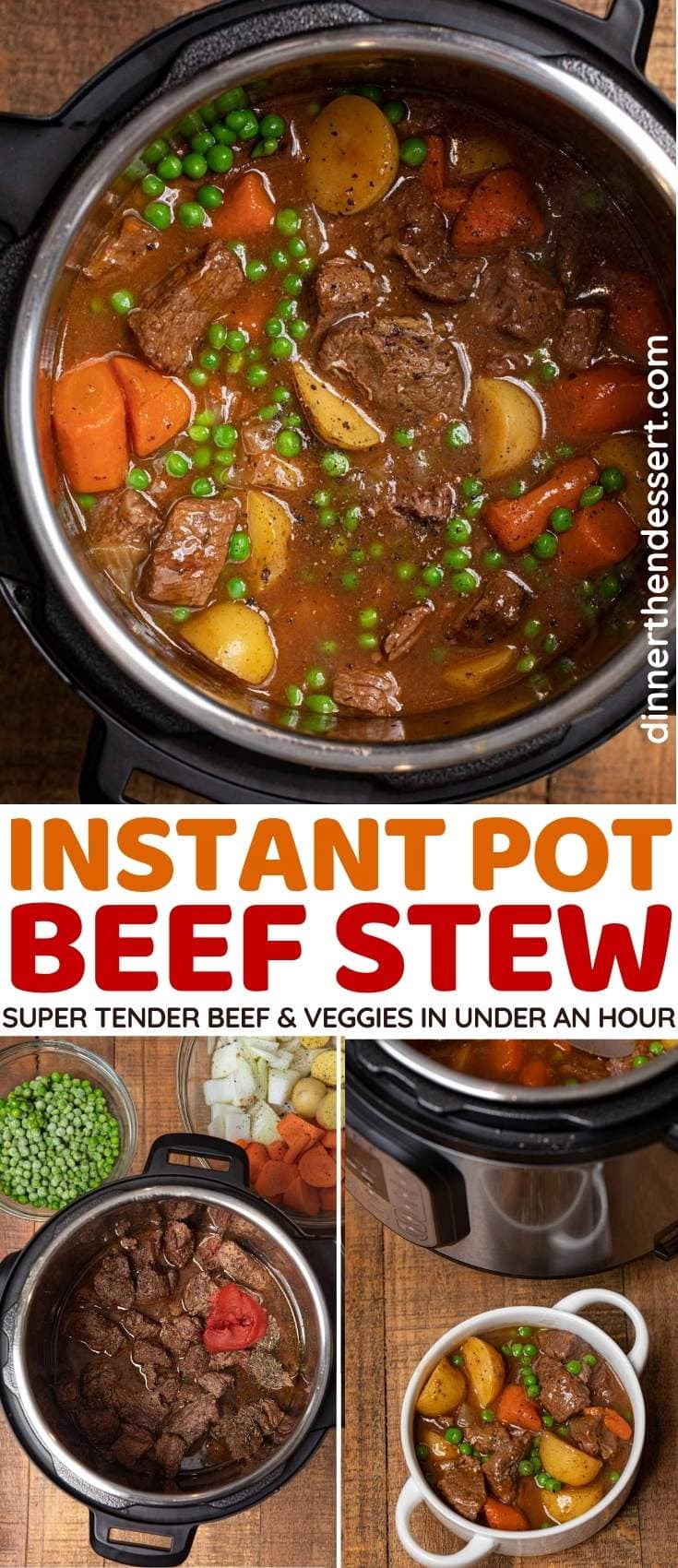 Instant Pot Beef Stew collage