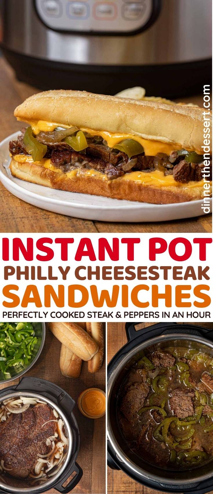 Instant Pot Philly Cheesesteak Recipe - Easy Philly cheese steak