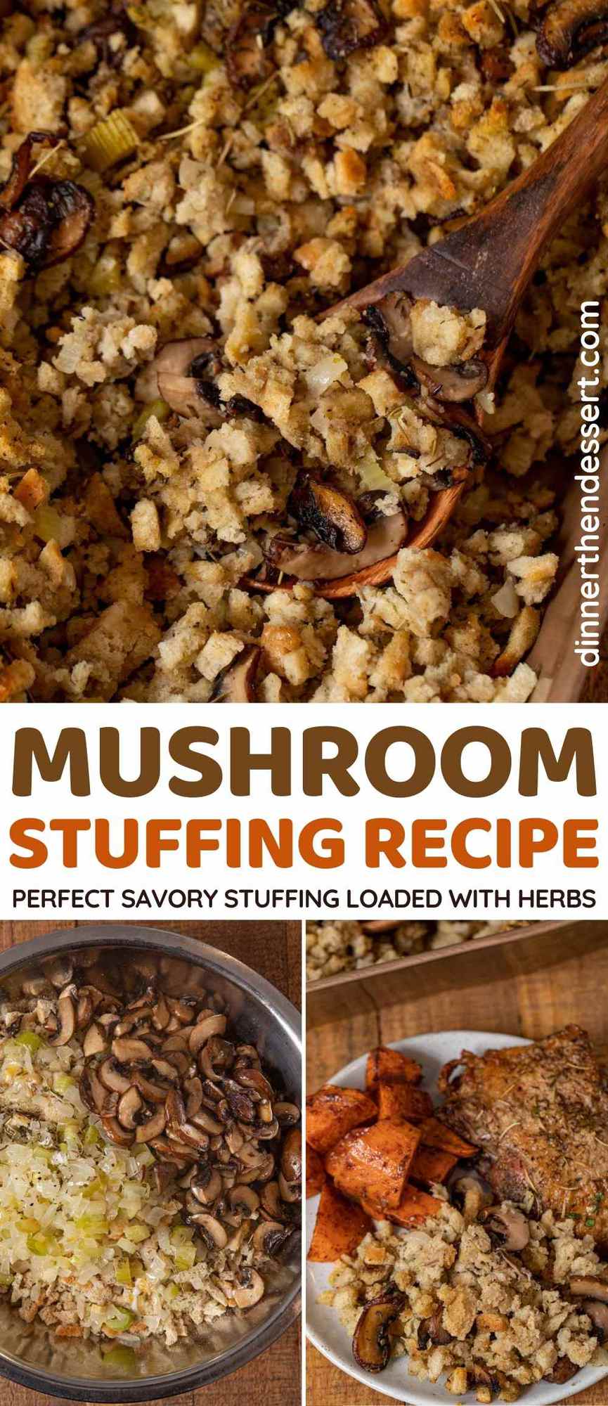 Mushroom Stuffing collage