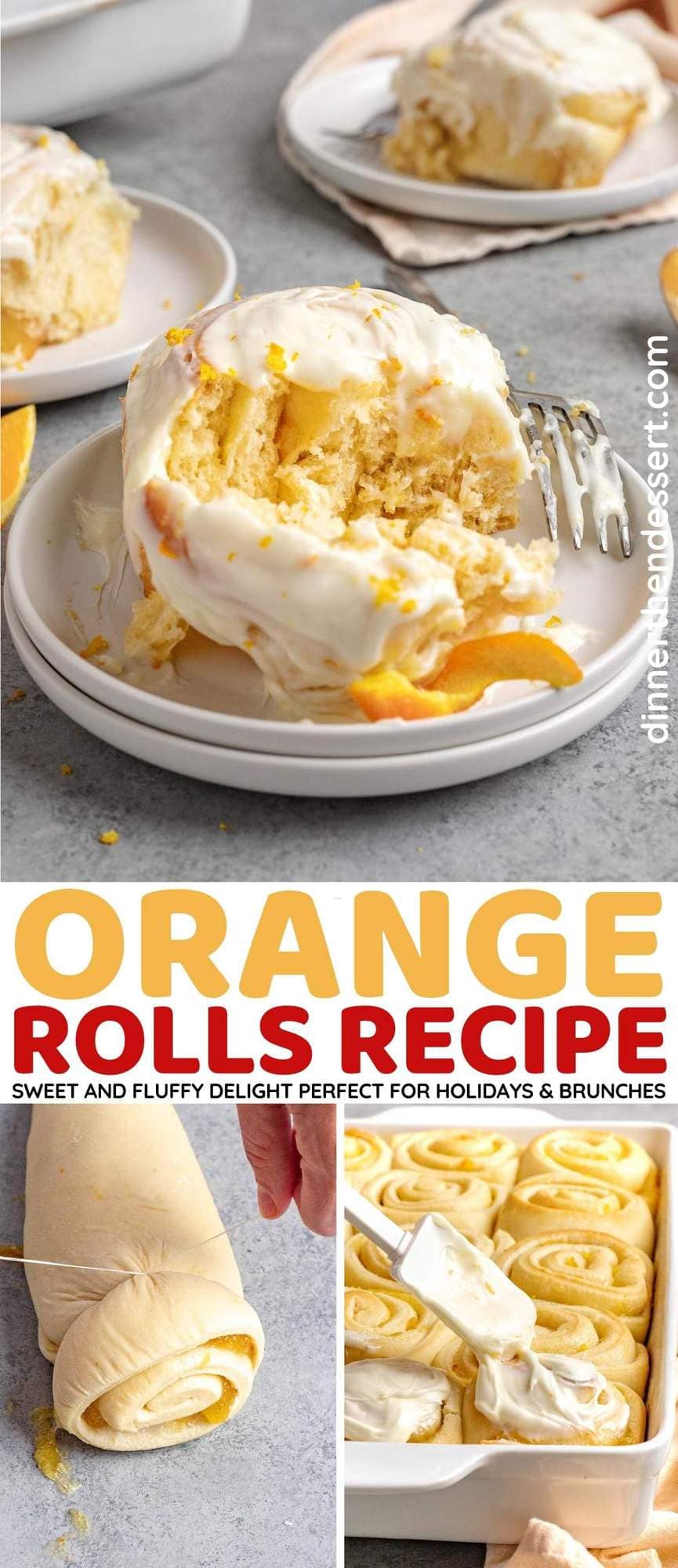 Orange Rolls collage