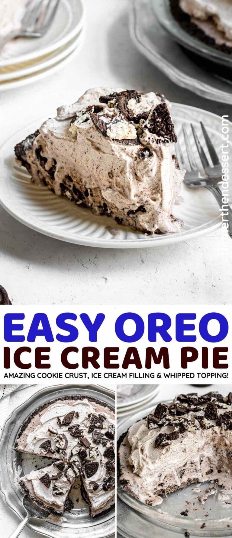 Easy Oreo Ice Cream Pie Recipe - Dinner, then Dessert
