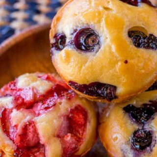 Muffin Bites on a plate