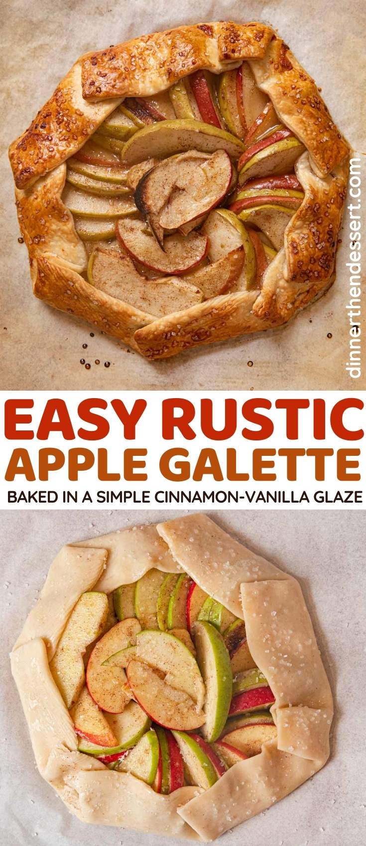 Rustic Apple Galette collage