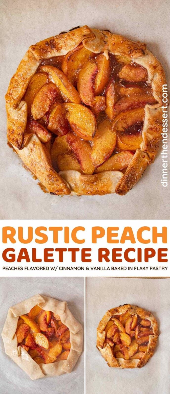 Peach Galette collage