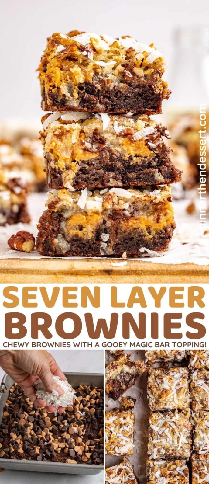 Seven Layer Brownies collage