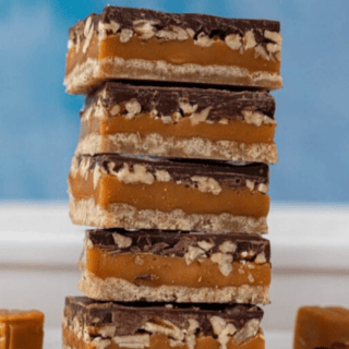 Bars cut into squares and stack on top of each other