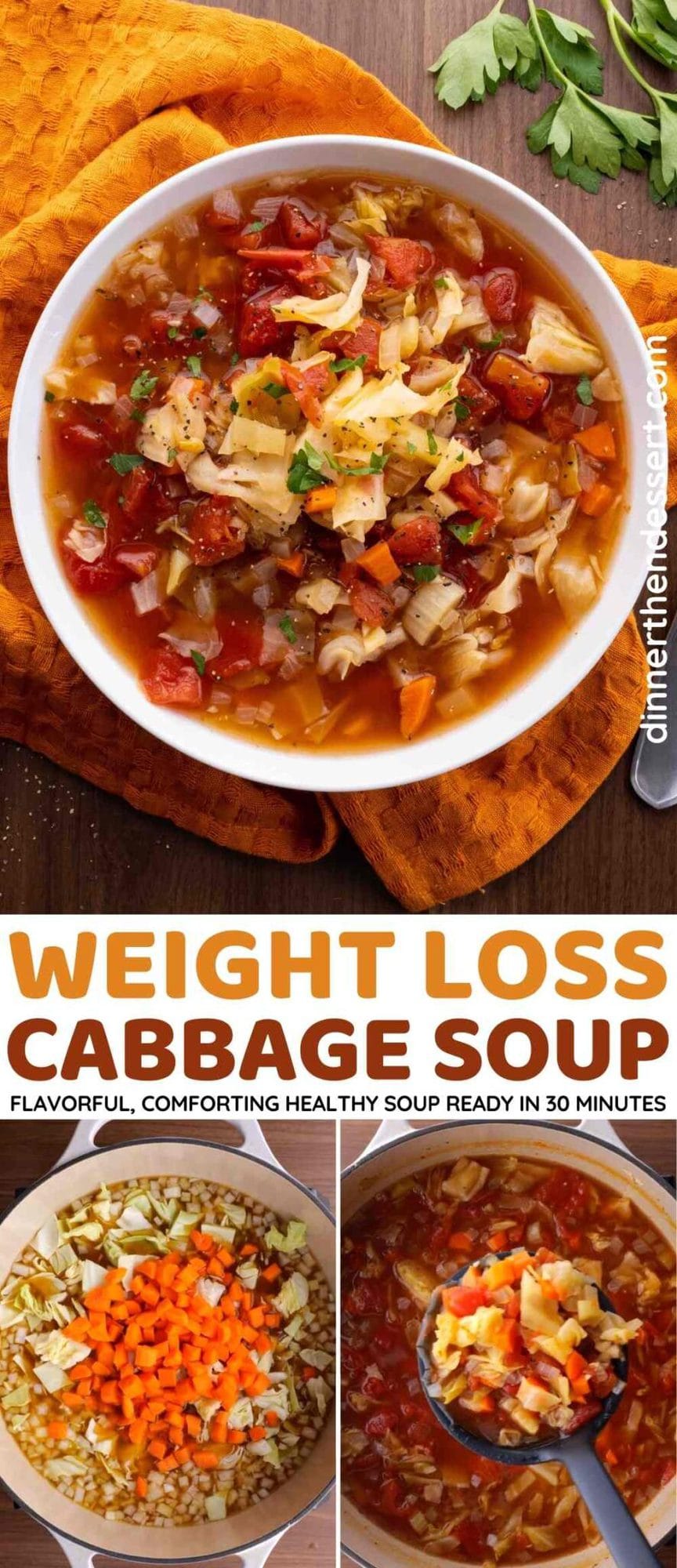 Weight Loss Cabbage Soup Recipe [VIDEO] - Dinner, then Dessert
