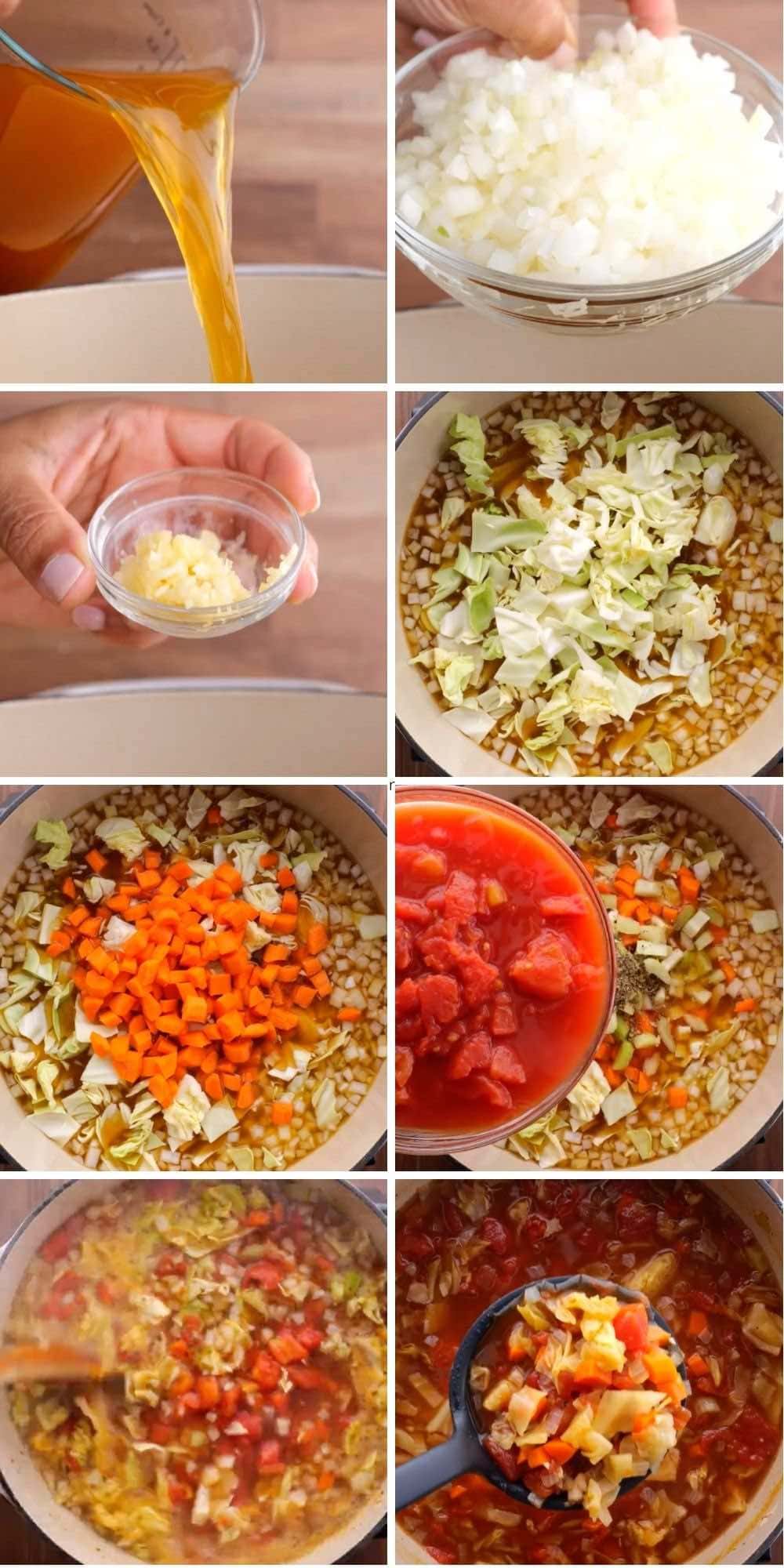 Weight Loss Cabbage Soup Collage
