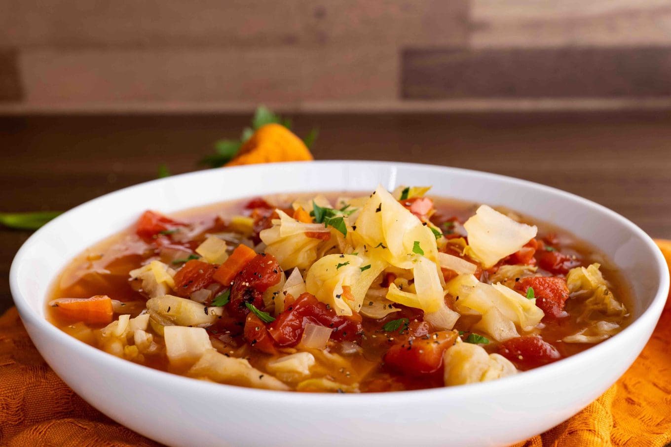 Weight Loss Cabbage Soup in bowl