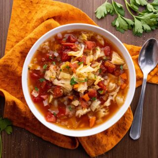 Weight Loss Cabbage Soup in bowl