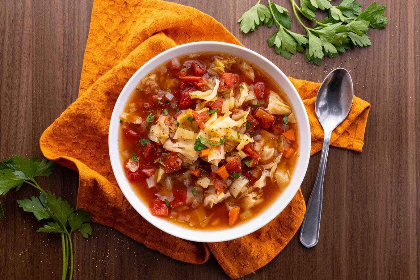 Weight Loss Cabbage Soup in bowl