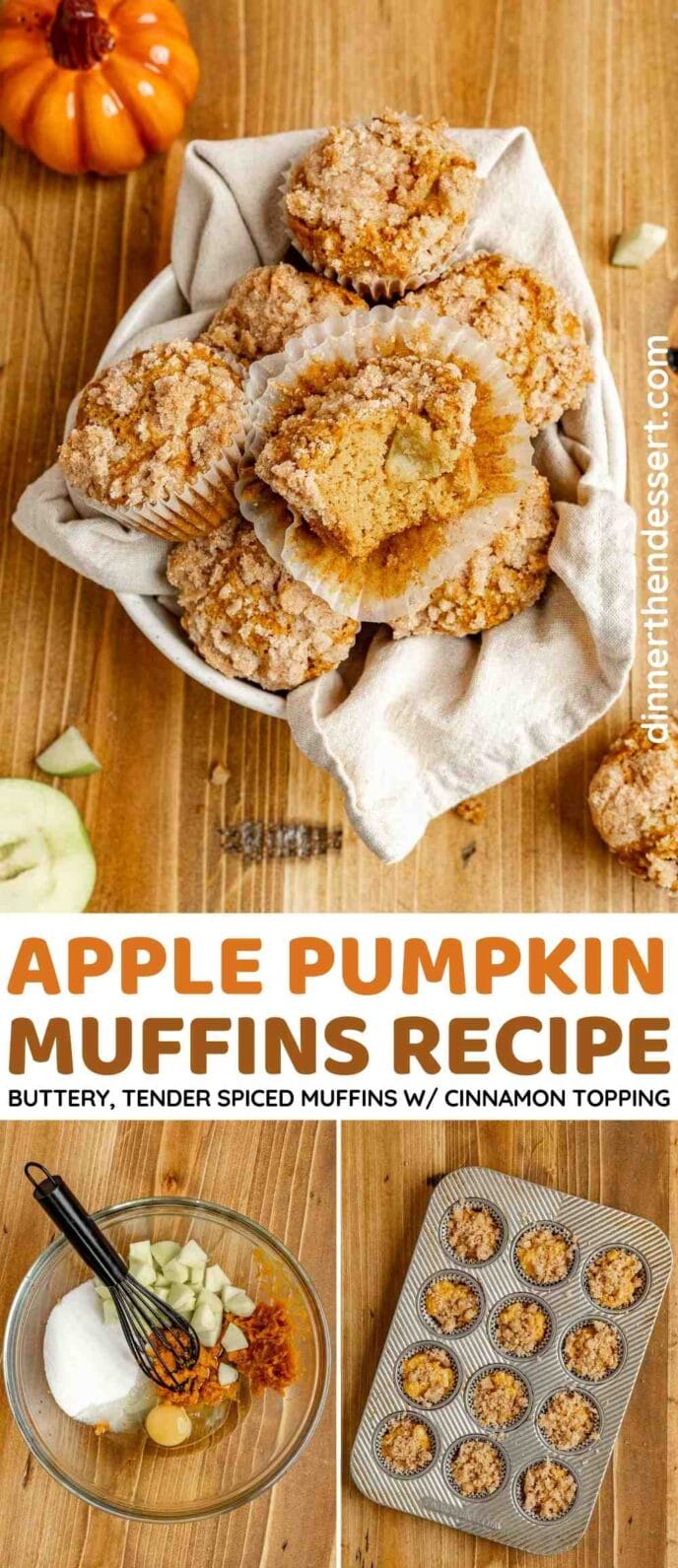 Apple Pumpkin Muffins Collage