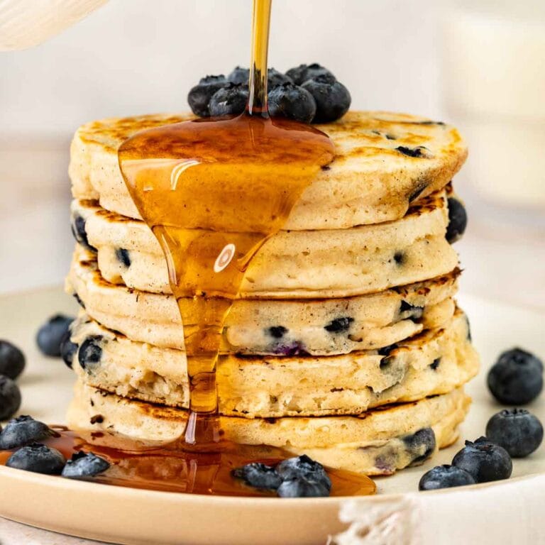 The Best Blueberry Pancakes Recipe - Dinner, then Dessert