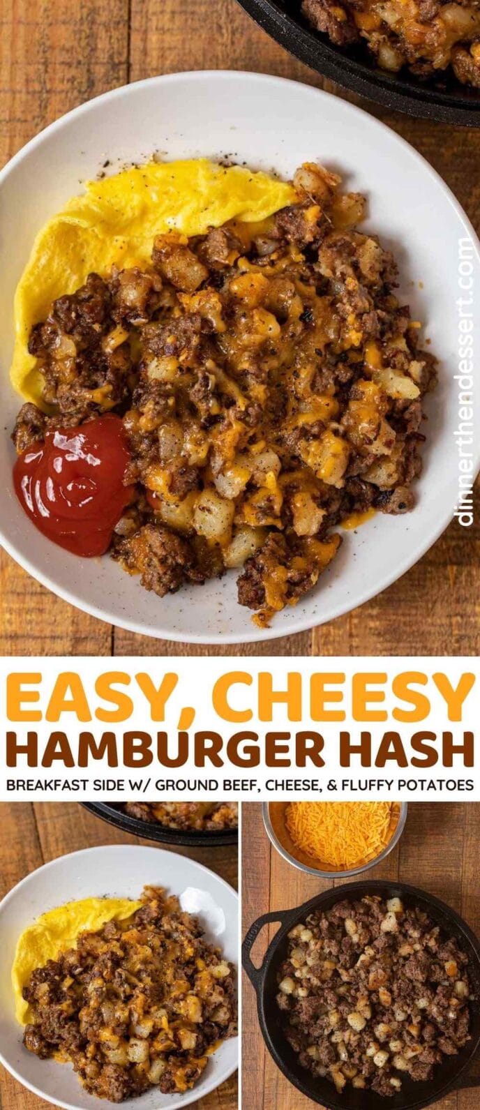 Cheesy Hamburger Hash