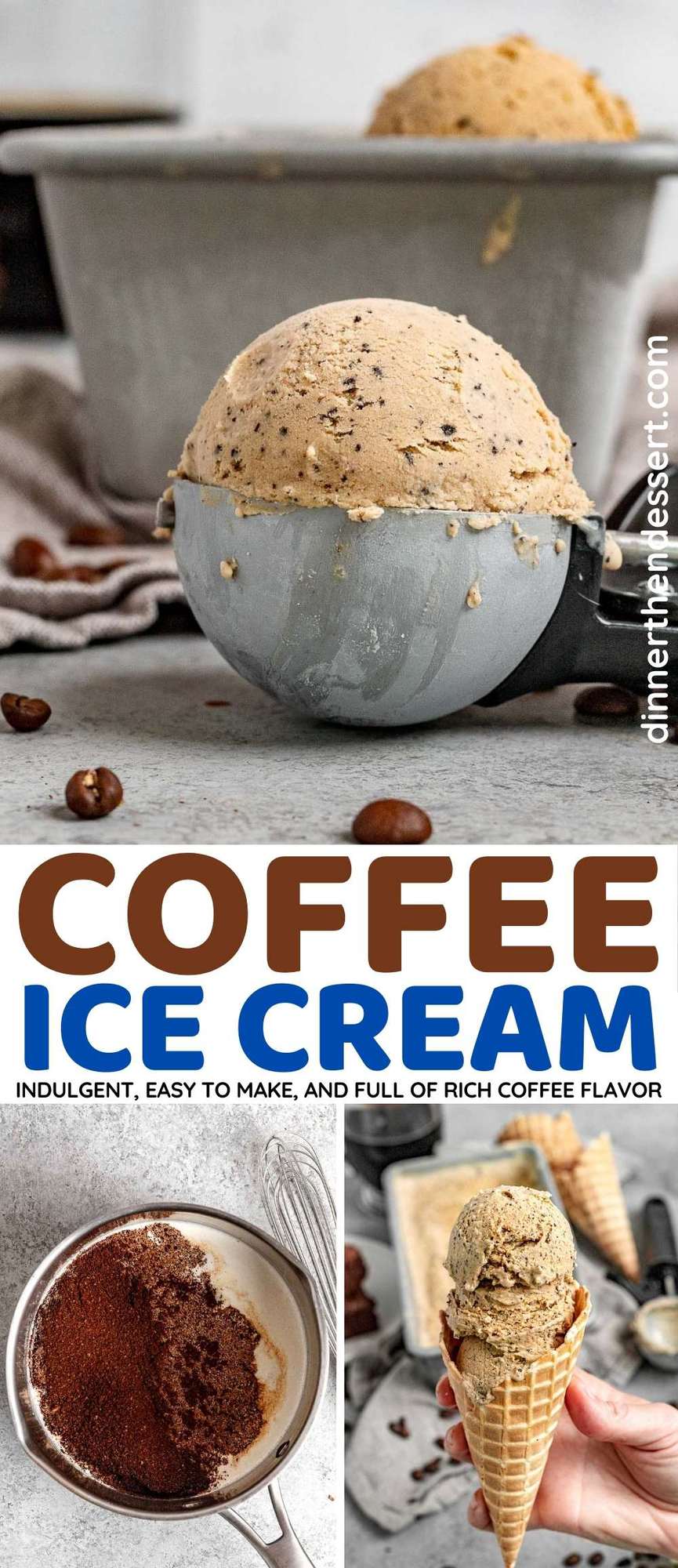 Coffee Ice Cream collage