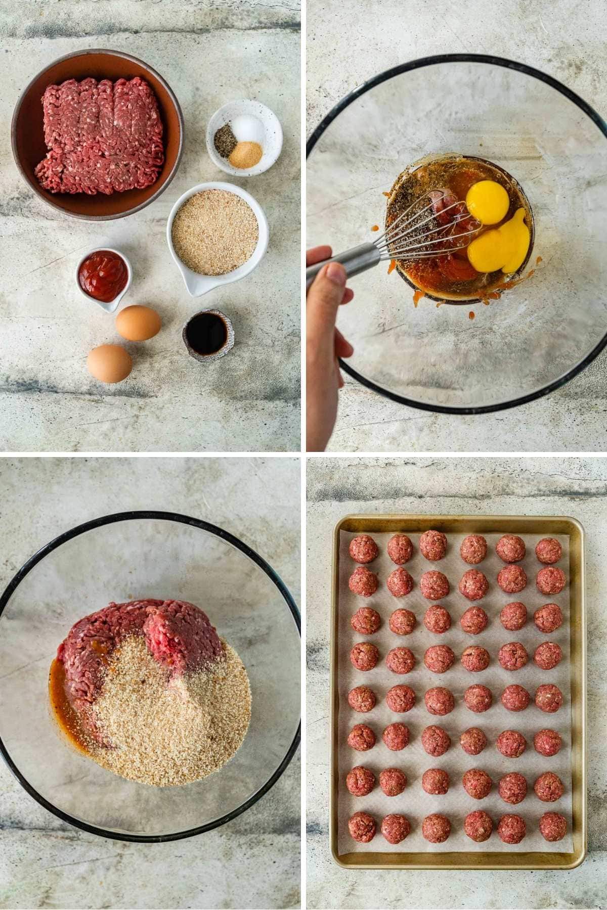 Cranberry Meatballs collage