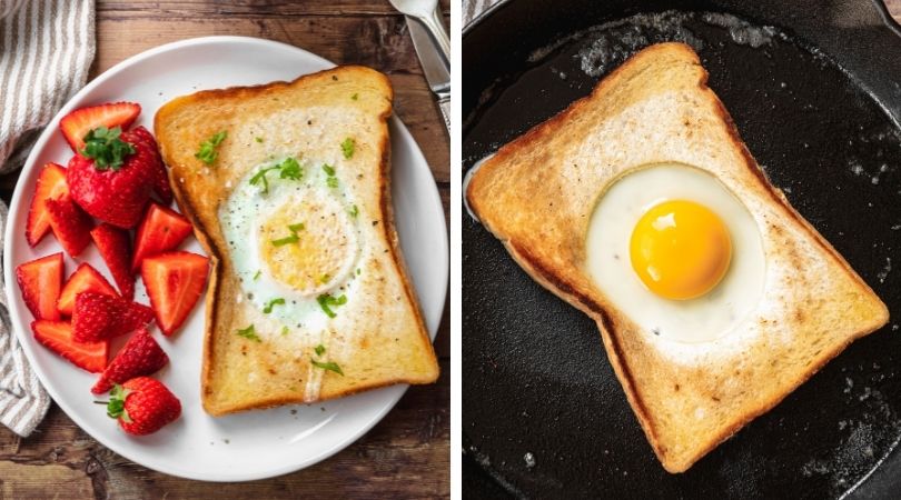 Egg in a Hole Recipe - Dinner, then Dessert
