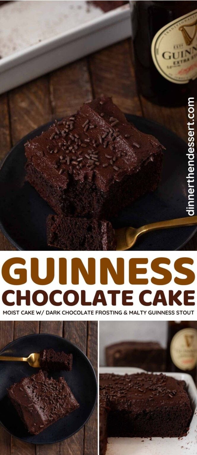 Easy Guinness Chocolate Cake Recipe (w/ Rich Dark Chocolate Frosting)