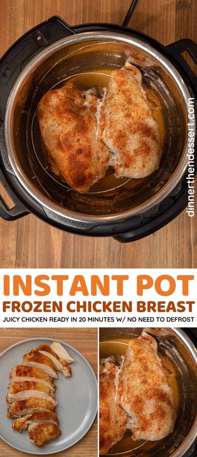 Instant Pot Frozen Chicken Breast Recipe Dinner, then Dessert