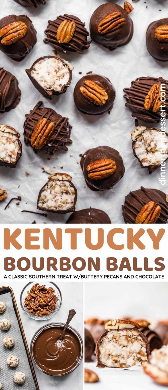 Kentucky Bourbon Balls Collage