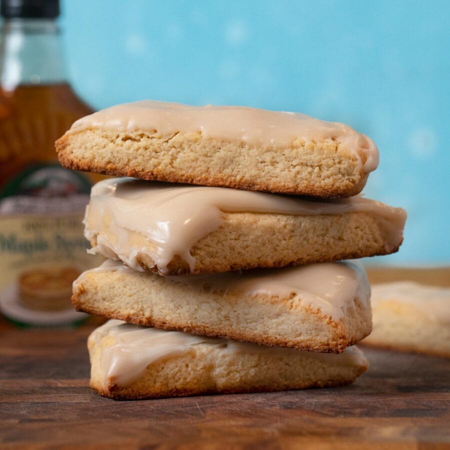 Maple Scones in stack