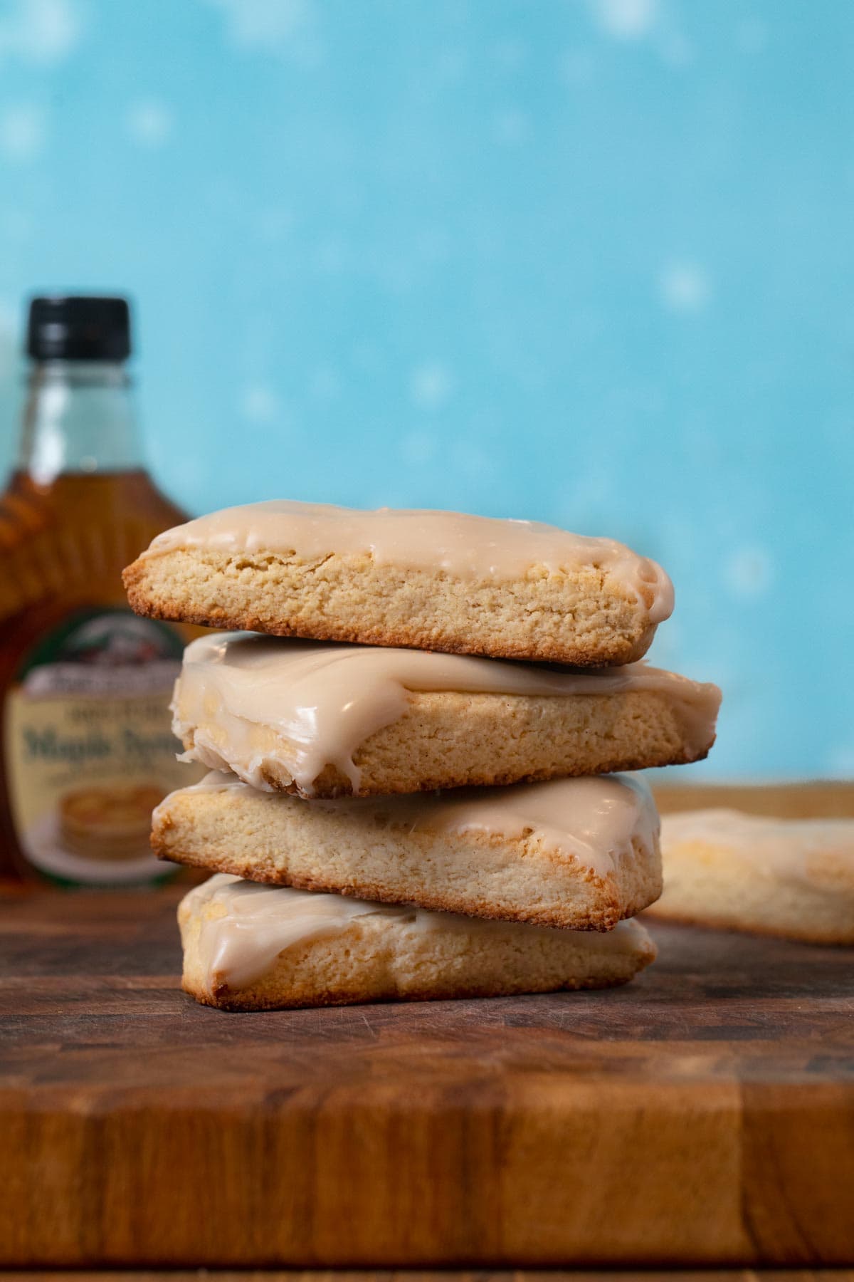 Maple Scones in stack