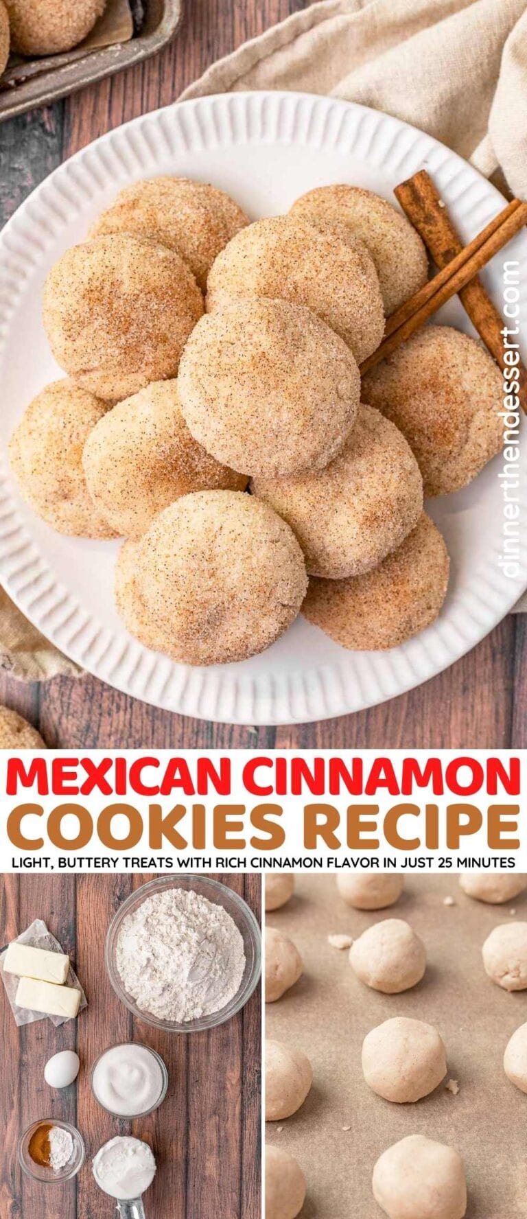 Mexican Cinnamon Cookies Recipe - Dinner, then Dessert