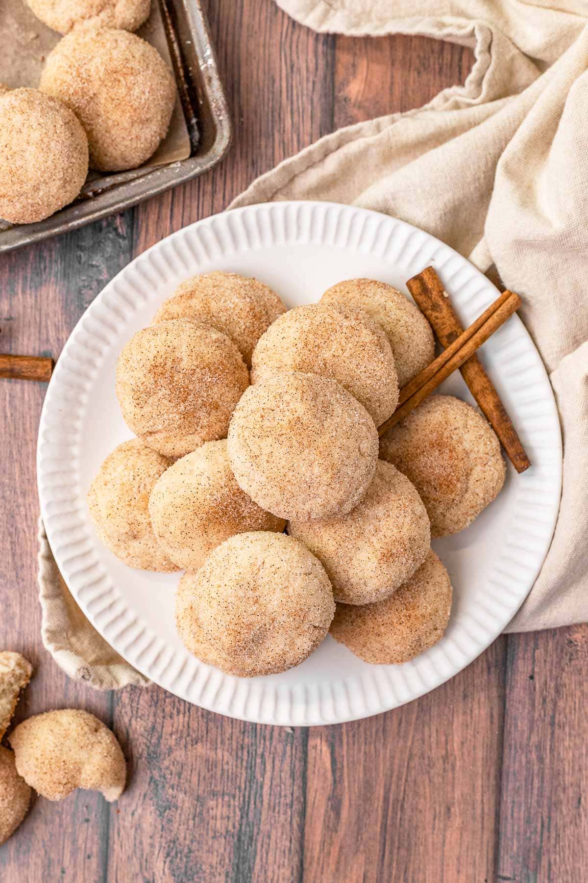 Mexican Cinnamon Cookies on serving platter