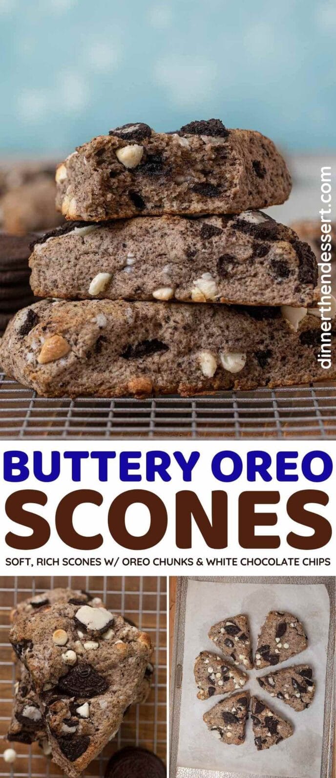 Oreo Scones collage