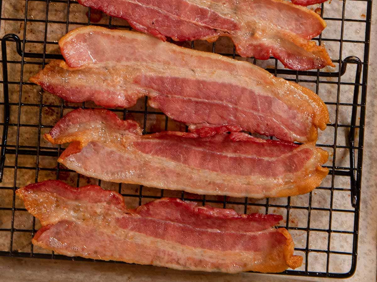 Oven Baked Bacon - Crispy and Chewy! Recipe - Dinner, then Dessert