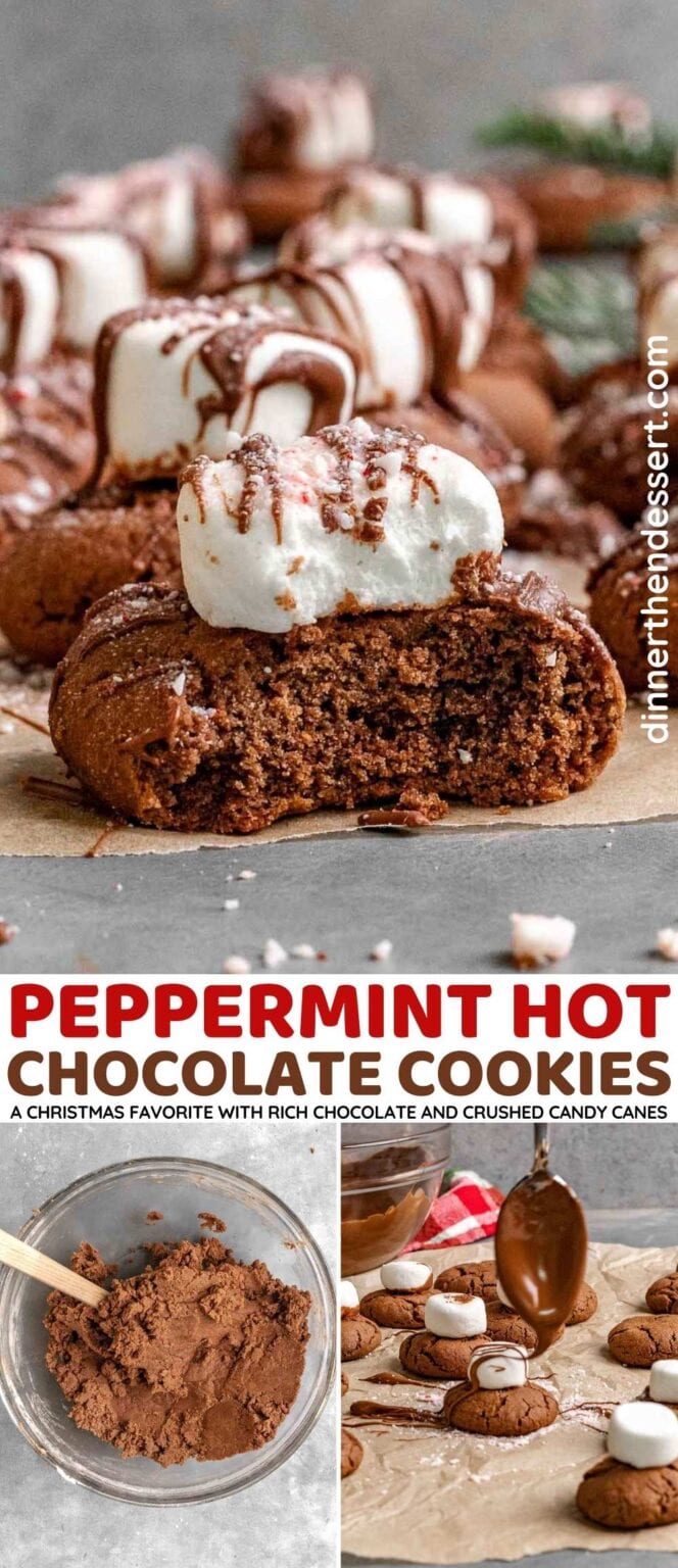 Peppermint Hot Chocolate Cookies Recipe Dinner Then Dessert