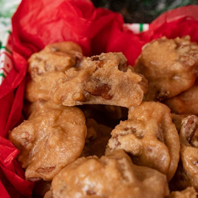 Pralines in Christmas box