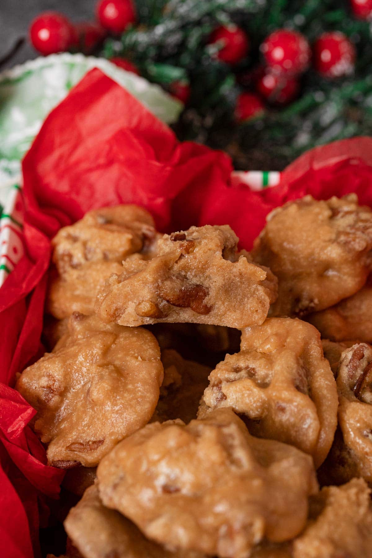 Pralines in Christmas box