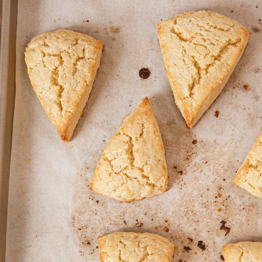 Classic Scones on baking sheet