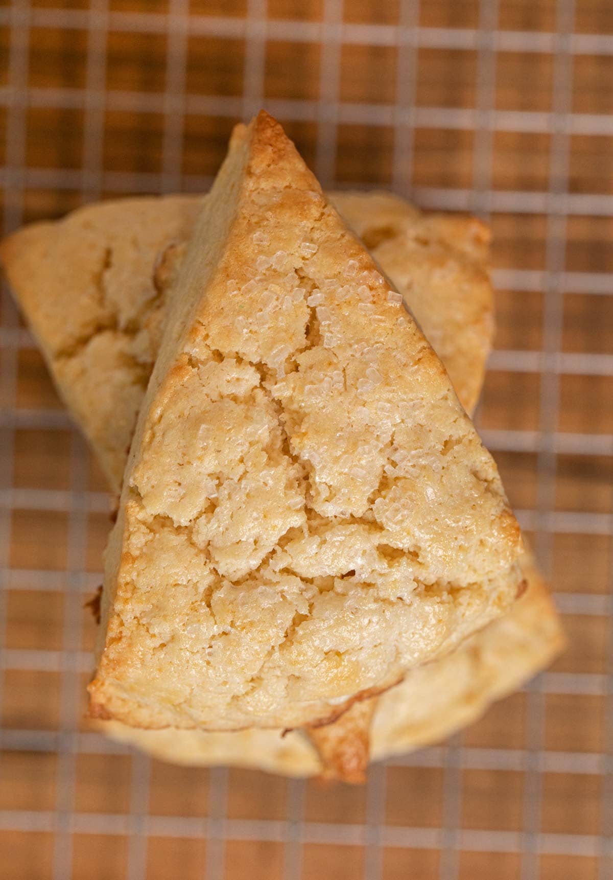 top-down view of Classic Scones in stack