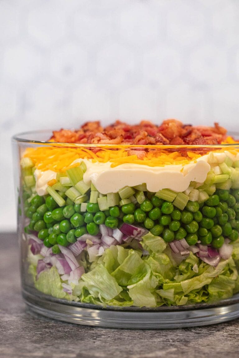 Seven Layer Salad Recipe - Dinner, then Dessert