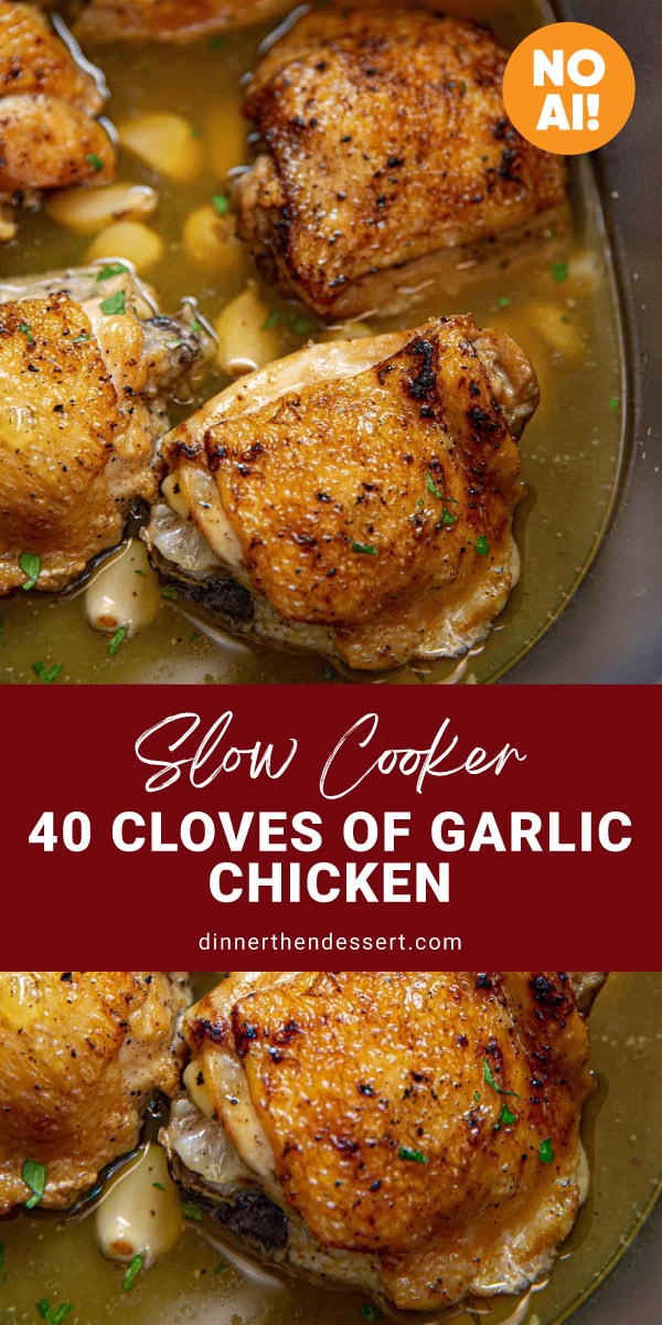 Chicken thighs in a garlic butter sauce