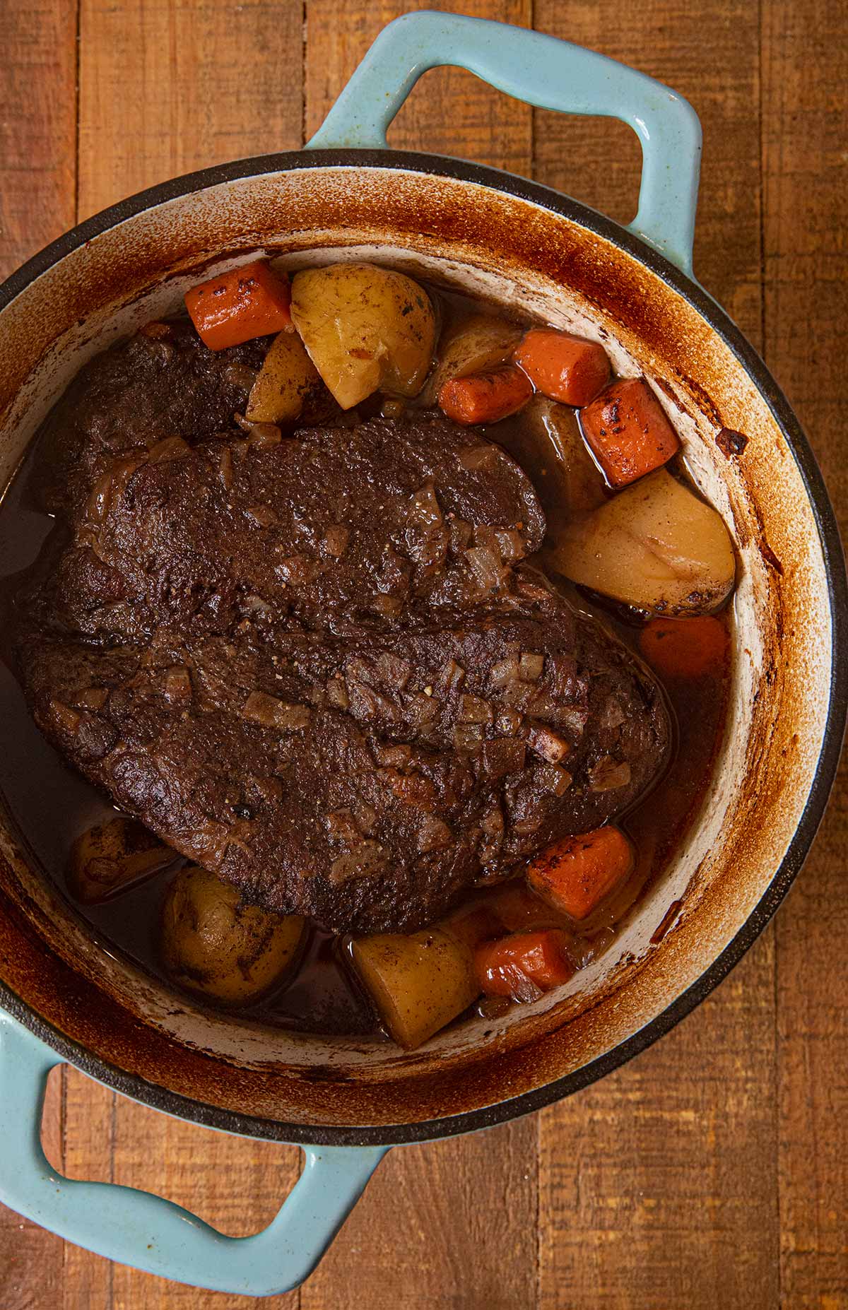 Swedish Pot Roast in pot