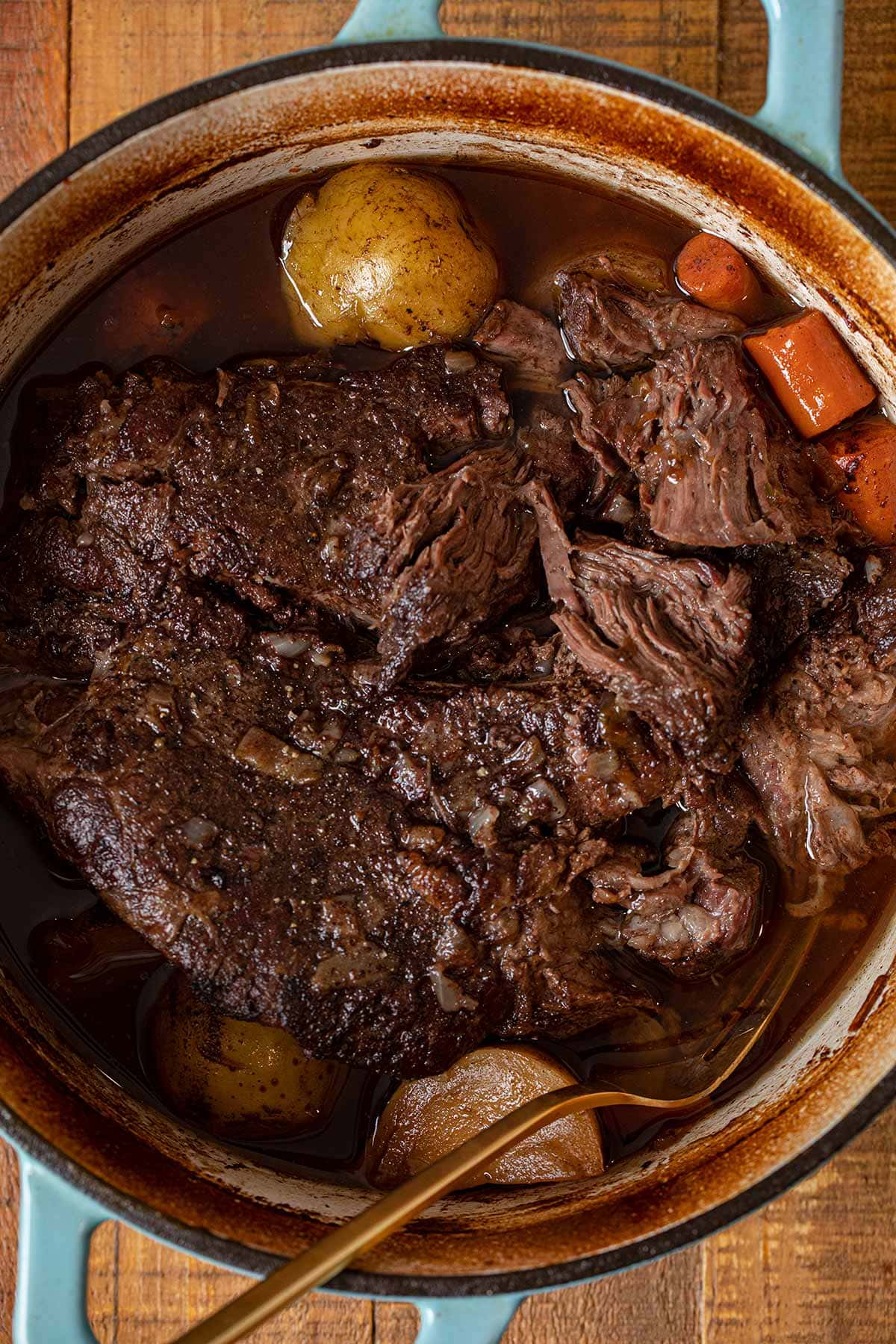 Swedish Pot Roast in pot