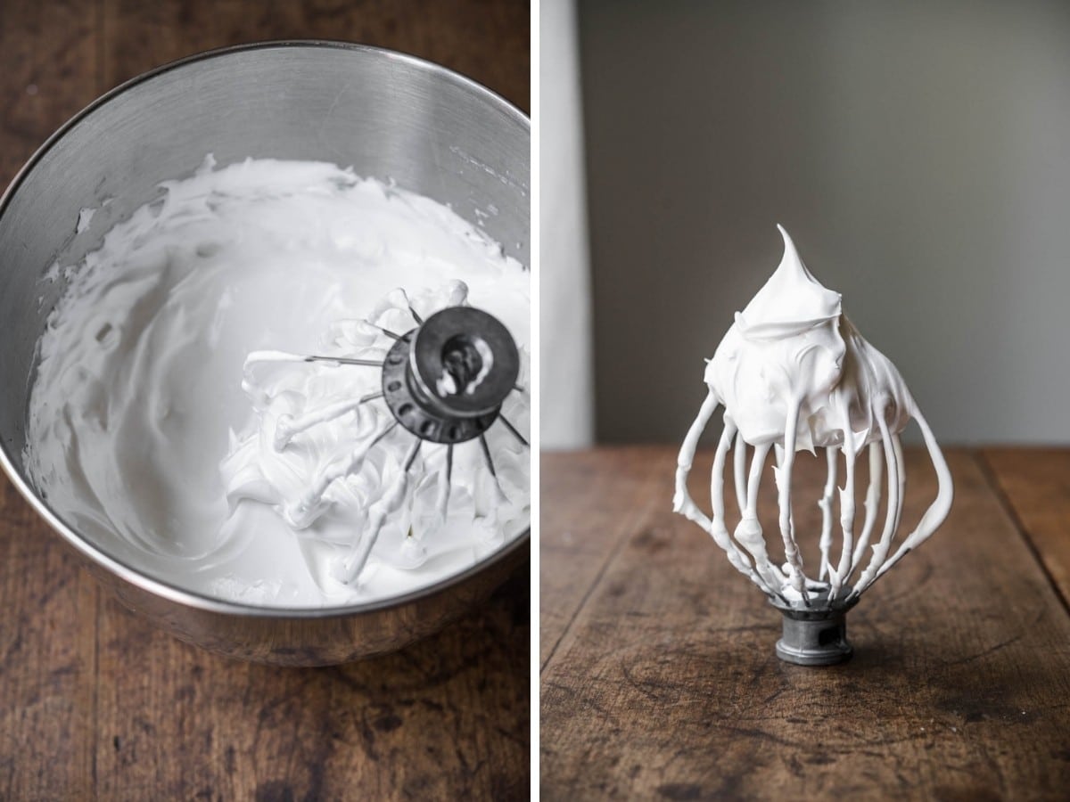 Whipped meringue for Baked Alaska
