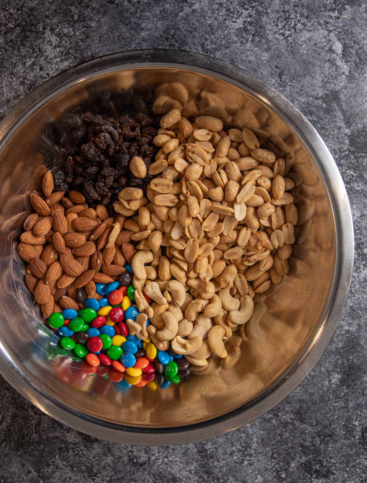 Costco Trail Mix (Copycat Recipe) ingredients in bowl
